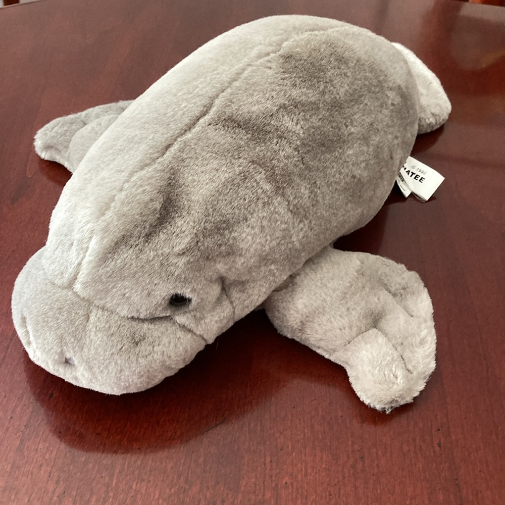 GANZ Soft Gray Manatee Plush Toy